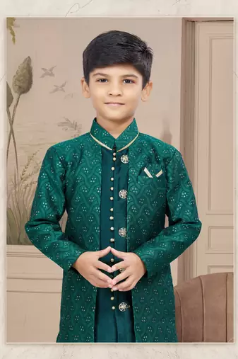 Cheekoo banarsasi jackard with booti zari thread work indo