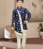 Gold jackard with thread work indo