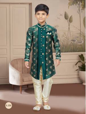 Gold banarsasi zari jackard with  thread and stone work indo 1
