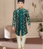 Gold banarsasi zari jackard with  thread and stone work indo