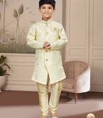 Gold all over thread and stone work indowestern sherwani