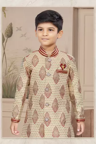 Gold havy jackard with booti zari thread work indo