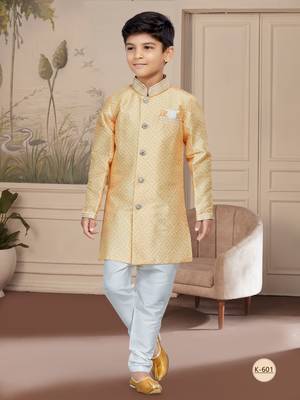 Off white degital printed thread work indo 1