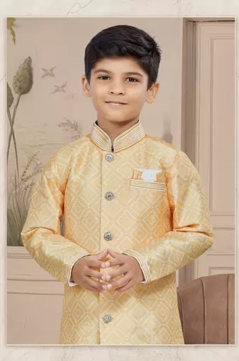 Off white degital printed thread work indo