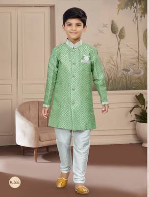 Off white degital printed thread work indo 1