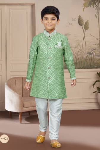 Off white degital printed thread work indo