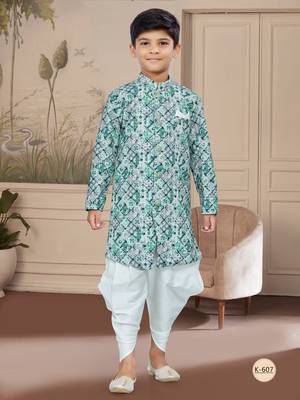 Off white havy  indowestern sherwani with  less work with fansy batton 1