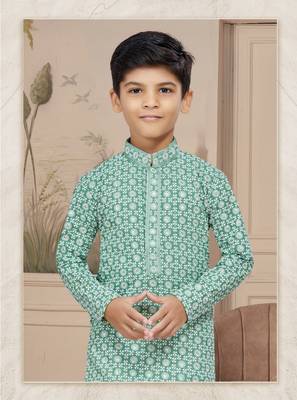Off white rayon full amrodery with stone and thread work chikankari kurta 2