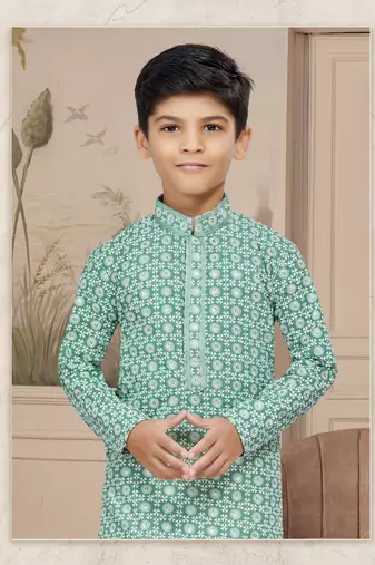 Off white rayon full amrodery with stone and thread work chikankari kurta