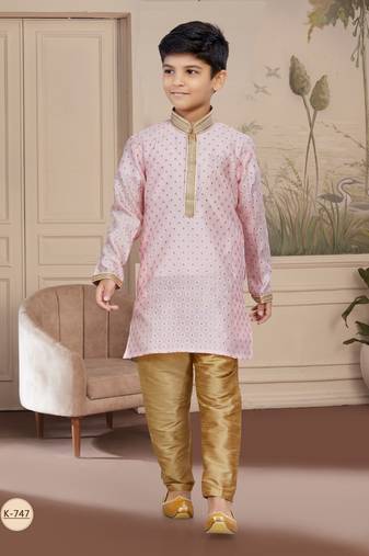 Cheekoo zari booti with thread work kurta pajama