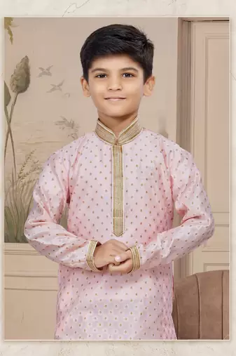 Cheekoo zari booti with thread work kurta pajama