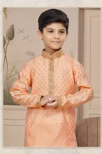 Cheekoo zari booti with thread work kurta pajama