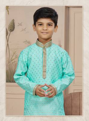 Cheekoo zari booti with thread work kurta pajama 2