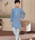 Off white rayon full amrodery with stone and thread work chikankari kurta