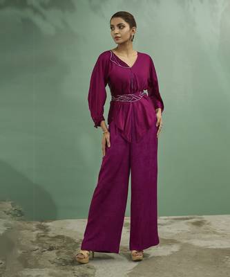 Plum pink co ord set 1