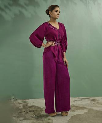 Plum pink co ord set 3