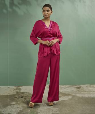 Fuschia pink co-ord set 1