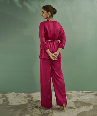Fuschia pink co-ord set 4