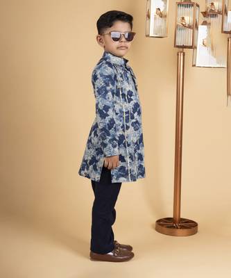 Boys blue kurta payjama set 2