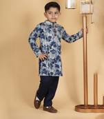 Boys blue kurta payjama set