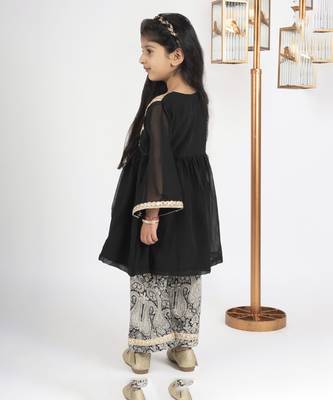 Girls black & gold coord set 3