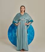 Sea green kaftan set