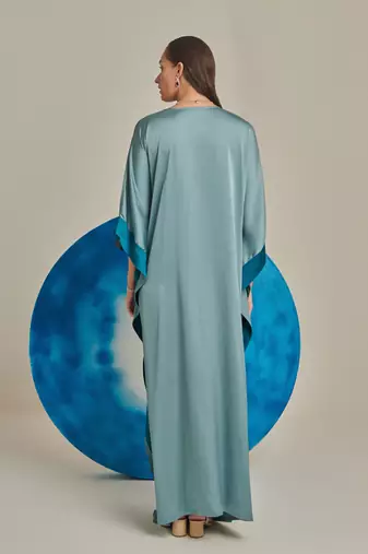 Sea green kaftan set