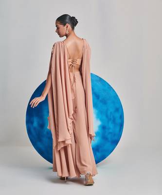 Beige kalidar sharara set 2
