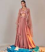 Salmon Pink Lehenga Set