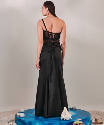 Black bustier and kalidar fitted skirt set 4