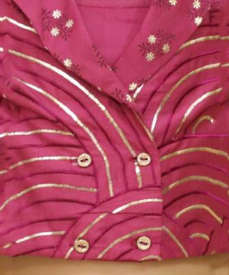 Bollywood tadka wine stylish jacket and pant with bustier set for girls 3