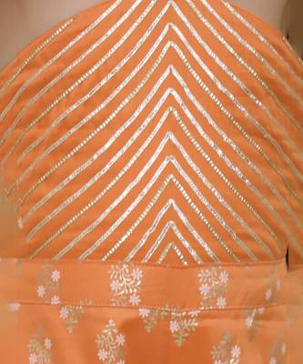 Mehfil orange stylish jumpsuit for girls 4