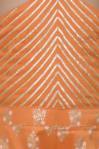 Mehfil orange stylish jumpsuit for girls