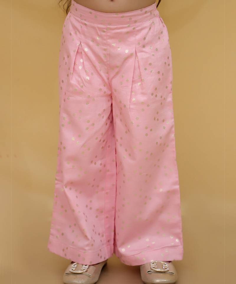 Bollywood  Pink stylish jacket and pant with bustier set for girls