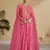 Pink chinon salwar kameez & dupatta suit set