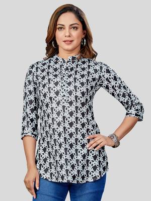  rayon printed short kurti 1