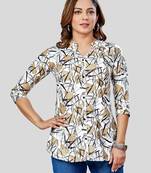 Saree swarg rayon printed short kurti