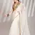 White solid fancy burberry organza saree