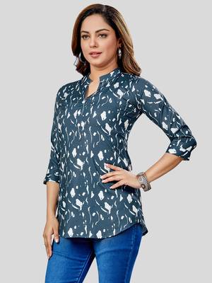  rayon printed short kurti 3