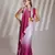 Lavender solid fancy chinon saree