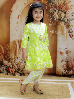 floral printed kurti dhoti set 3