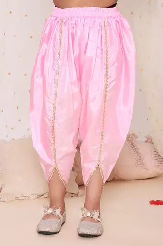 Kid1 festive jacquard kurti dhoti set