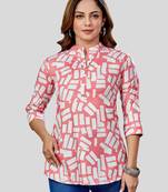 Saree swarg rayon printed short kurti