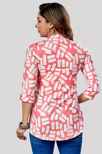  rayon printed short kurti
