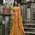 Mustard kalyani silk blend elegant festive wear heavy woven saree