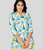Saree swarg poly crepe printed short kurti