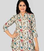Saree swarg poly crepe printed short kurti