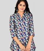 Saree swarg poly crepe printed short kurti