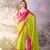 Green chiffon c girlie saree