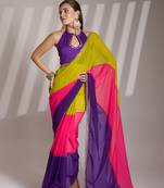 Multy chiffon c girlie saree